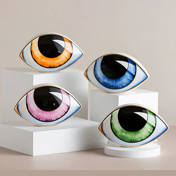 Bold Eye Decorative Accent Surreal Art Piece Sculpture