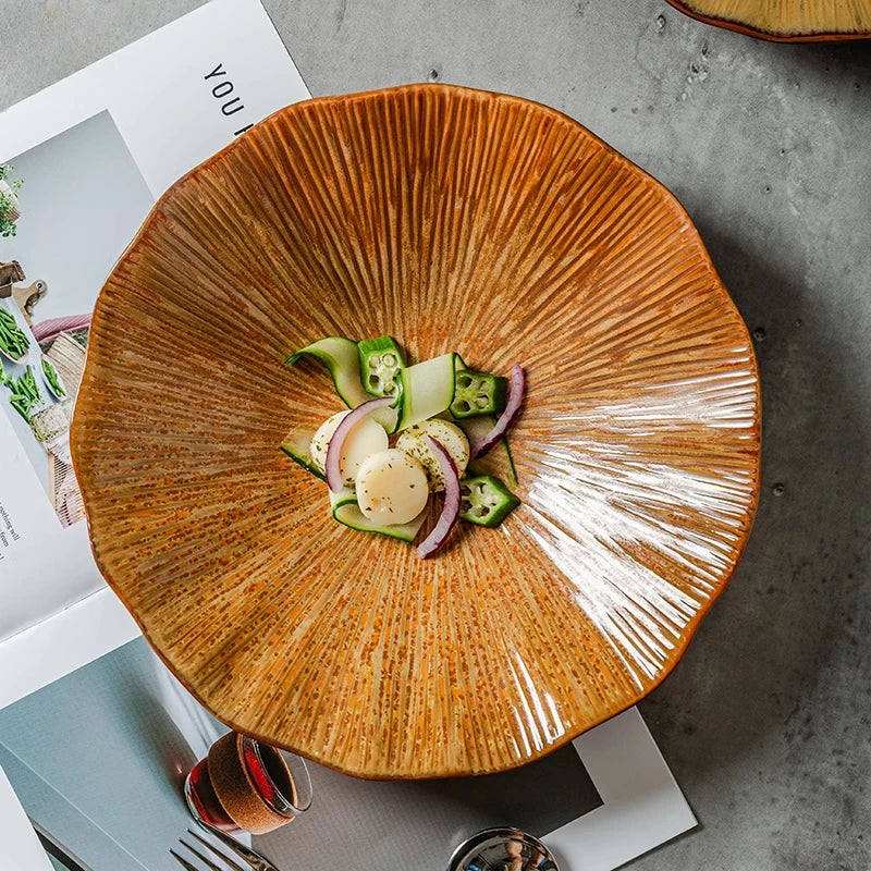 Terra Sunburst Artisan Bowl