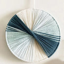 Thread Bloom Wall Art Handmade cotton thread circular wall art modern macrame-inspired décor
