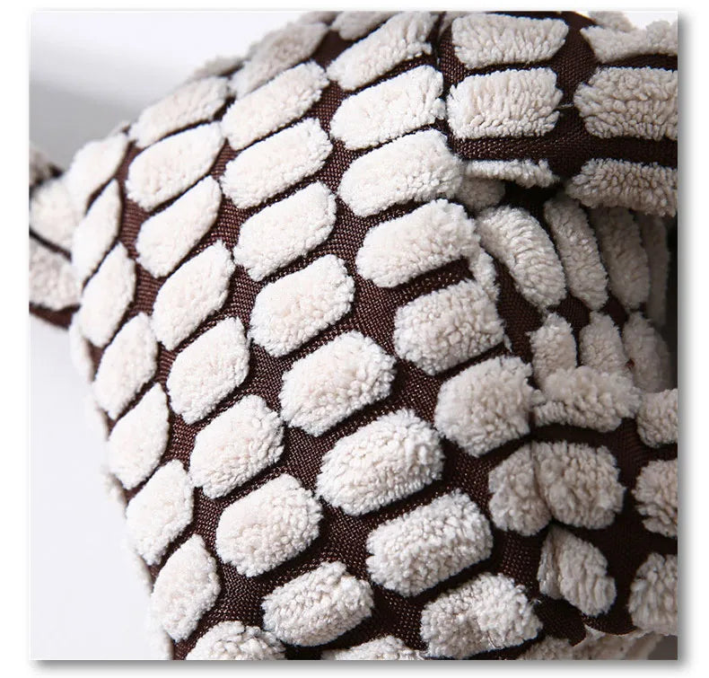 Plush corduroy squeaky dog toy animal shape durable chew toy for puppies and dogs