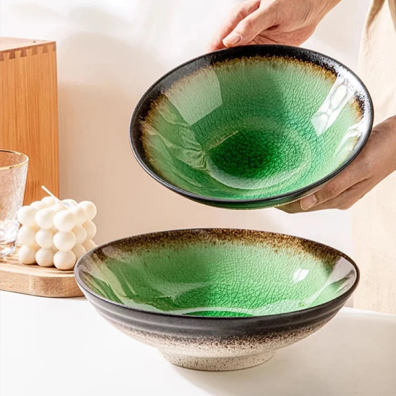 Moss Cascade Ceramic Bowl