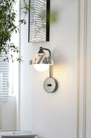 Orion Marble Sconce Black marble wall sconce alabaster stone modern luxury bedroom wall light