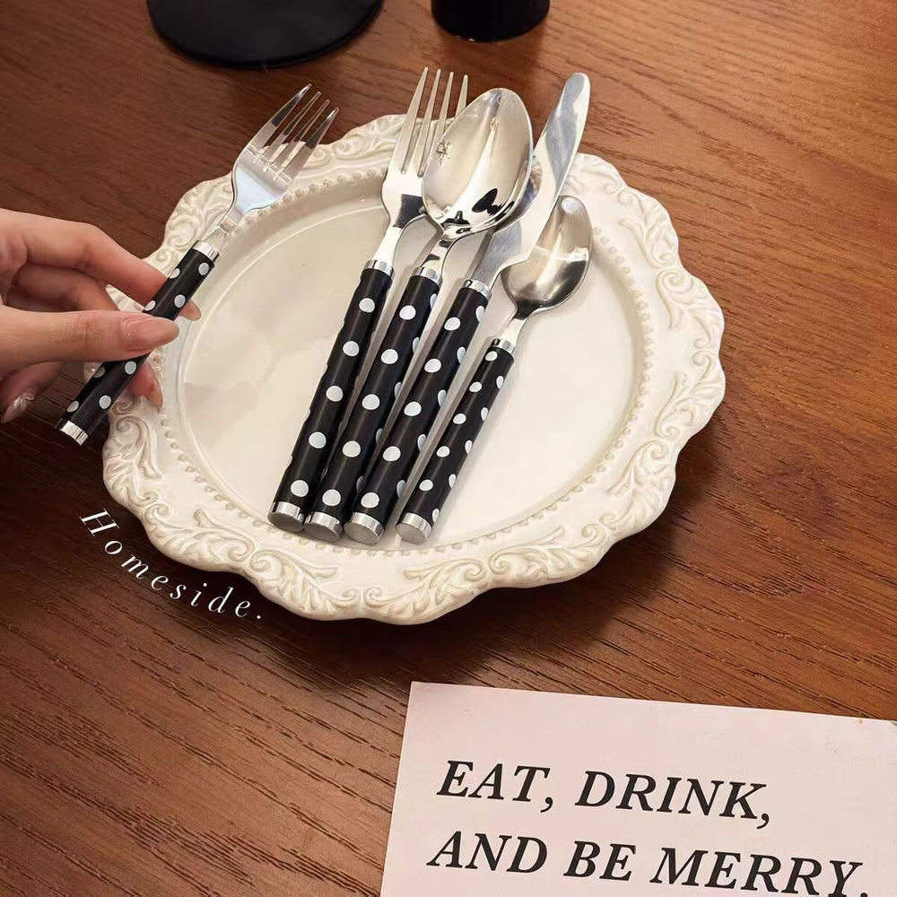 Dotty Vintage 4pc Cutlery Set