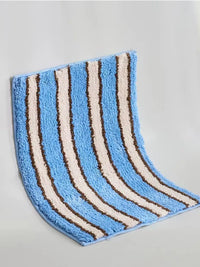 Nordic Tufting Stripe Bathroom Mat Tufted Bathmat Soft Geomrtic Rug Pad Living Room Carpet Anti-slip Hallway Home Room Decor-Letifly Lights and Decor