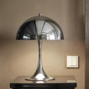 Table lamp dome silhouette glossy finish mid century style mushroom table lamp