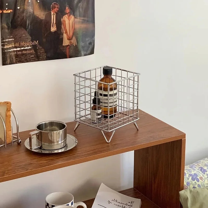 1pc Office Desk Storage Basket - Multi-functional Storage Basket, Shelf Basket-Letifly Lights and Decor