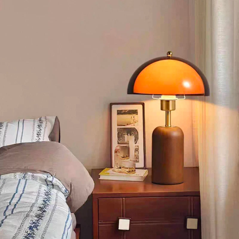 Amber Dome Table Lamp