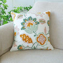 Embroidered Cotton Pillow Cover Nordic Floral Cushion Decorative Sofa Pillow