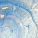 Pacific Blue Decor Bowl Irregular cobalt blue cloud water wave glass soup plate, hazy ocean topography decor bowl for high-end household and restaurant kitchen dinnerware