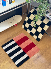 Handmade Colorful Tufting Seat Grids Blocks Cushion Soft Square Chair Sofa Pad Hanging Wall Decoration Tapestry Home Decor-Letifly Lights and Decor