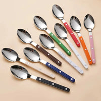 Letifly Lights & Decor - Harper 6pc Spoon Set - 304 stainless steel spoons with colorful handles for everyday dining and table settings