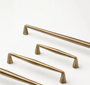 Letifly Lights & Decor - Sutton Brass Cabinet Pull - Slim antique brass cabinet handle with 128 mm mounting pitch