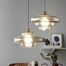 Apollo Aura Lamp Cognac glass pendant light retro layered chandelier modern kitchen island lamp