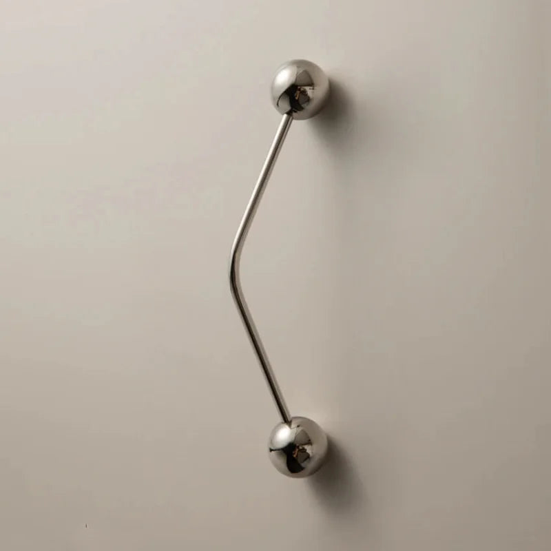 Kinetic Line Knobs & Pulls Minimalist brass cabinet knobs and pulls solid brass modern hardware set