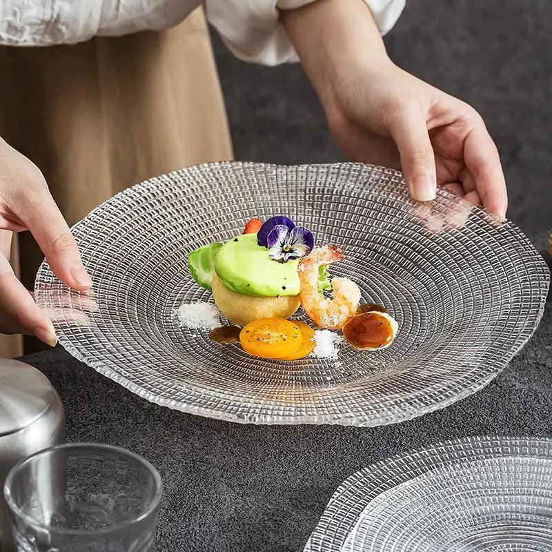 Lattice Glow Glass Plates