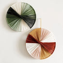 Thread Bloom Wall Art Handmade cotton thread circular wall art modern macrame-inspired décor