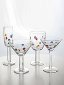 1 Piece Polka Kaleidoscope Handmade Decals Glass Cocktail Glass Goblet Champagne Glass Martini Glass Wine Glass-Letifly Lights and Decor
