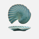 Ceramic shell plate kiln glaze ocean-inspired tableware