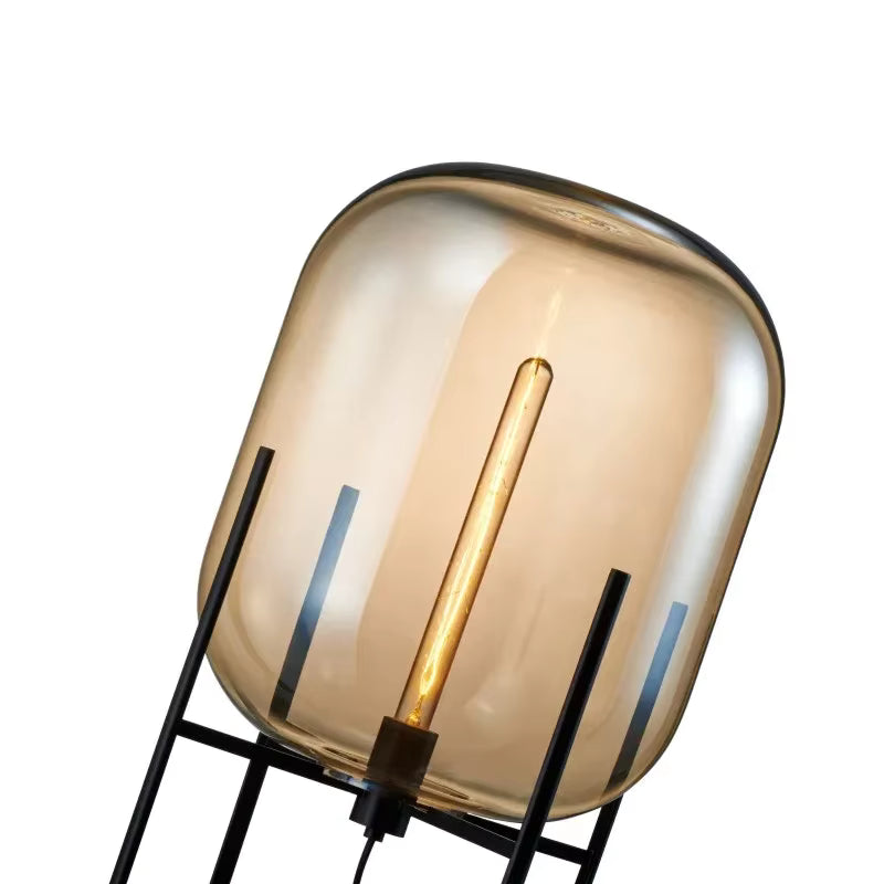 Pulpo Glass Table and Floor Lamp