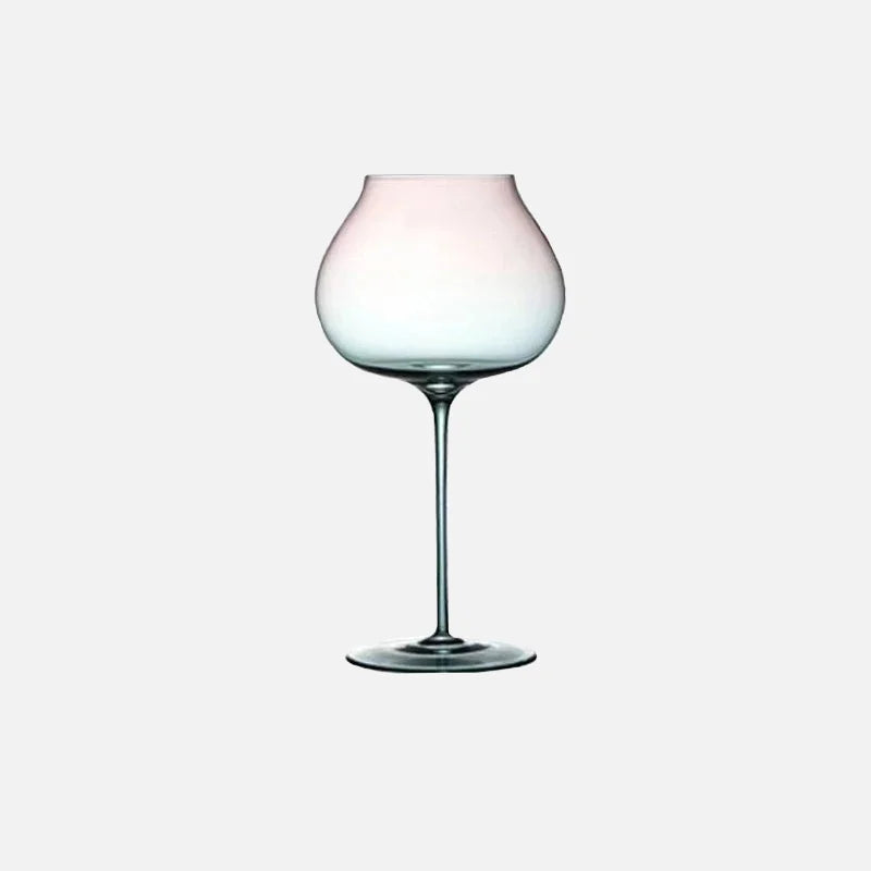 Elysian Gradient Goblet pink blue crystal wine glass frosted clear