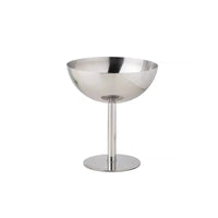 Stainless steel dessert pedestal bowl polished mirror finish modern serveware