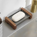Foundry Soap Dock Modern wooden and metal soap dish black minimalist bathroom soap holder