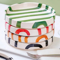 Atelier Stripe & Curve Plate-Letifly Lights and Decor