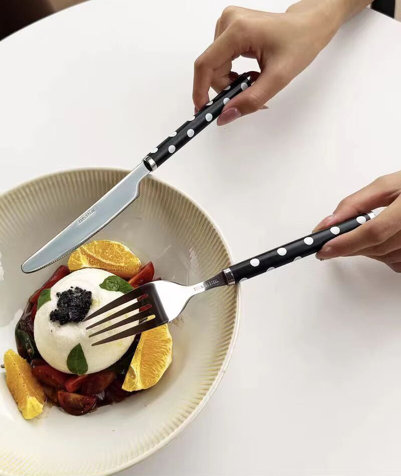 Dotty Vintage 4pc Cutlery Set-Letifly Lights and Decor