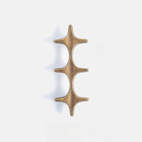 The Crossbeam Brass Knobs Antique brass star-shaped cabinet knobs 1-star and 3-star Nordic hardware