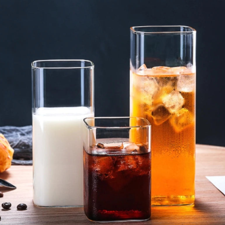 Square Sip Glassware