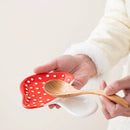 Cartoon Mushroom Spoon Holder,Restaurant Soup Spoon Chopstick Holder, Easy To Clean Ceramic Kitchen Holder-Letifly Lights and Decor