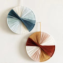 Thread Bloom Wall Art Handmade cotton thread circular wall art modern macrame-inspired décor