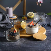 Heritage Embossed Glass Cups (Set of 4)
