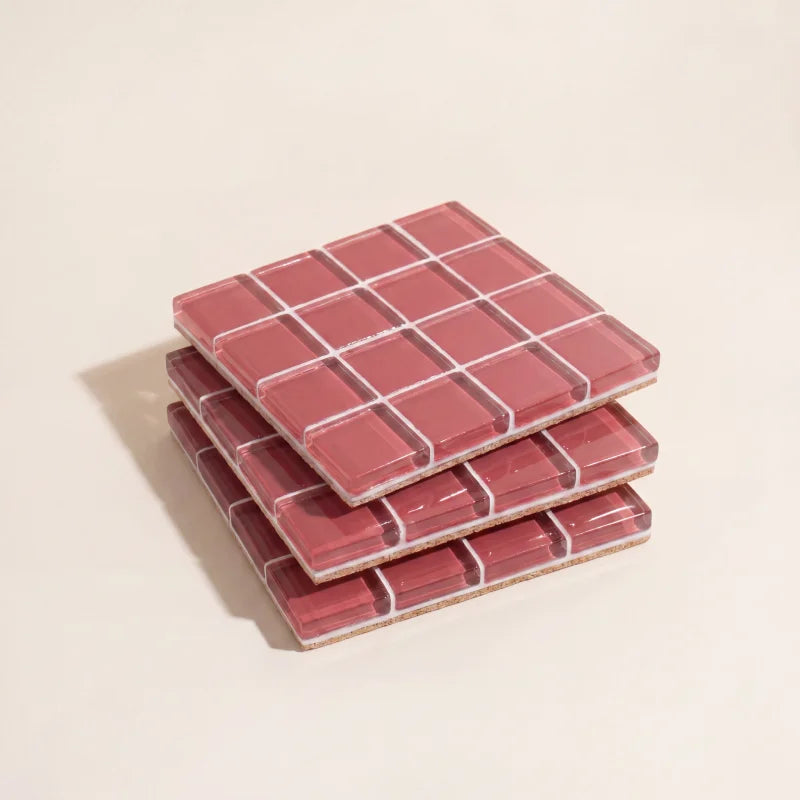 Pixel Tile Coasters-Letifly Lights and Decor