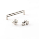 Santaya PVD Nickel Silver Brass Handles Kitchen Cabinet Pulls Bedroom Wardrobe Drawer Knobs Furniture Handle-Letifly Lights and Decor