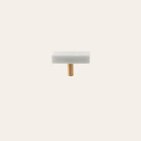 Brass Marble Crystal Stone Furniture Handles White Green Long Round Pulls Cupboard Dresser Drawer Cabinet Knobs-Letifly Lights and Decor