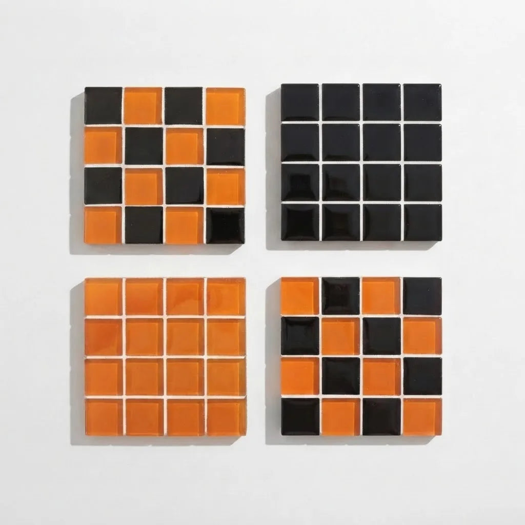 Color Tile Coaster Set