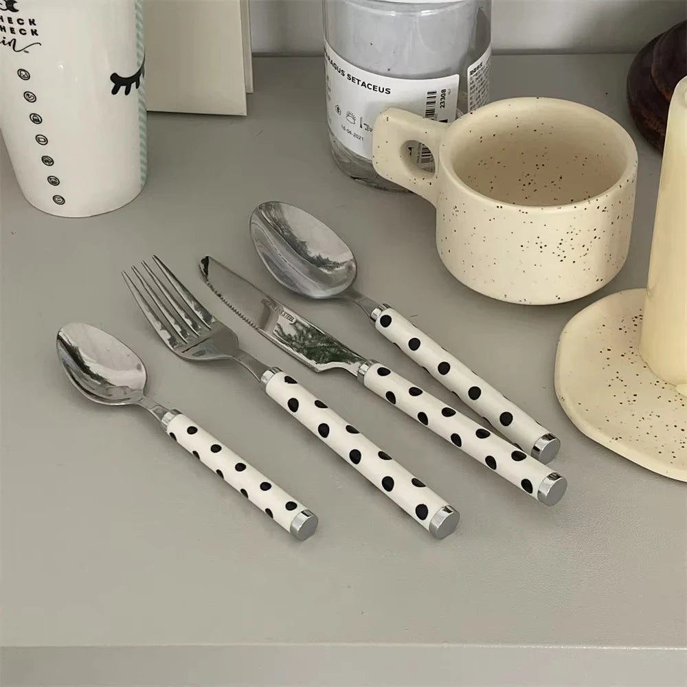 Dotty Vintage 4pc Cutlery Set