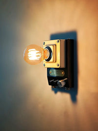 Nordic Retro knob dimming wall lamp vintage atmosphere Bedroom bedsideLED hallway balcony industrial style home decor wall light-Letifly Lights and Decor
