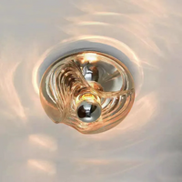 Acrylic swirl wave wall sconce modern bedside lighting retro wall lamp for bedroom bathroom hallway home decor warm ambient light fixture