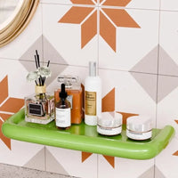 Dopamine Bathroom Storage Shelf Drainable Free Punch Wall Hanging Storage Rack Sturdy High Quality Toiletries Organizer Home-Letifly Lights and Decor