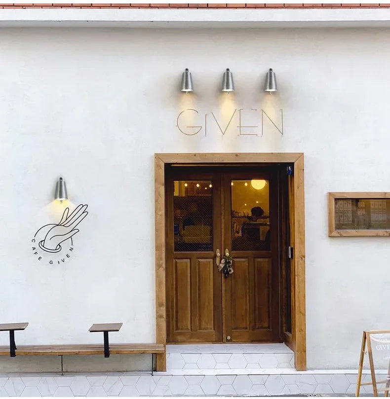 Bell Housing Lamp Indoor outdoor aluminum LED wall light modern bell wall sconce