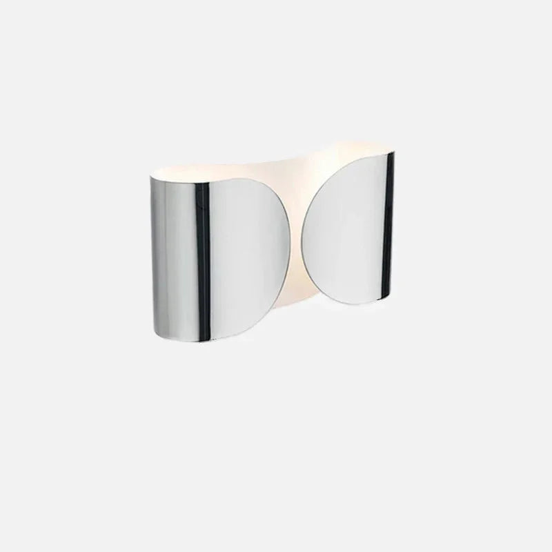 The Dichotomy Wall Light Modern wall light metal chrome black gold white dual glow contemporary lighting
