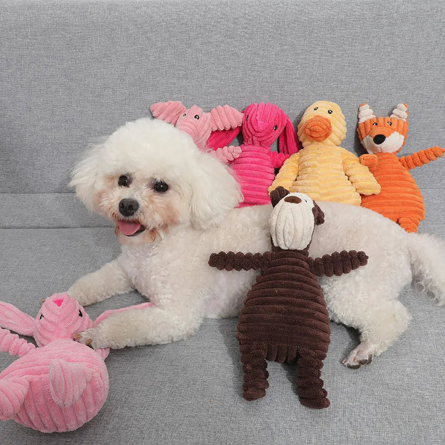 Plush Squeaky Monkey Dog Toy – Soft Chew Toy for Small & Medium Dogs