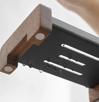 Foundry Soap Dock Modern wooden and metal soap dish black minimalist bathroom soap holder