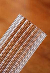 ribbed tall glass borosilicate clear drinkware for cocktails juice water