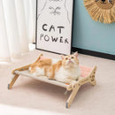 Cat window perch soft plush mount no-drill wood frame