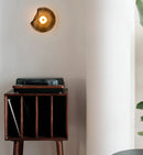 Halo Shade Sconce Japanese Retro Irregular Shape Glass Wall Lights Modern Nordic Bedroom Living Room Board Wall Lamp Entrance Lighting Home Decor LED