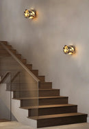 Marble wall sconce LED natural stone modern cylindrical ambient lighting