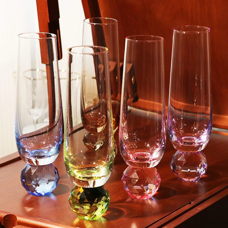 Kaleidoscope Orb Champagne Flutes